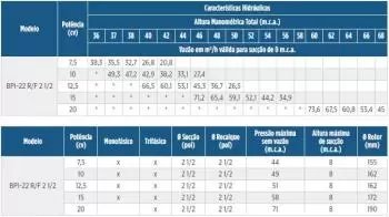 Bomba de Incêndio Schneider Bpi-22 R 2.1/2 12,5 Cv Trifásica 4 Voltagens 220/380/440/760V